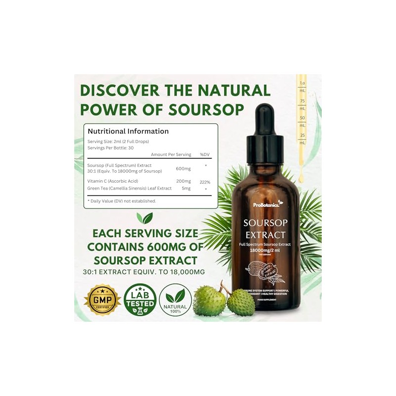Soursop Drops for Cell Support & Regeneration | High Strength