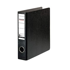 Original Falken folder special format hardboard. Made in Germany. 5 cm narrow DIN A5 high black Recipes ring binder File folder Letter file Office folder Cardboard folder Slotted folder Blue Angel