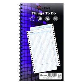 Things to Do Today Pad | Spiral Bound | Perforated Pages | Appointments Time, Notes & Graph - THITD-8019 (1 Pad)