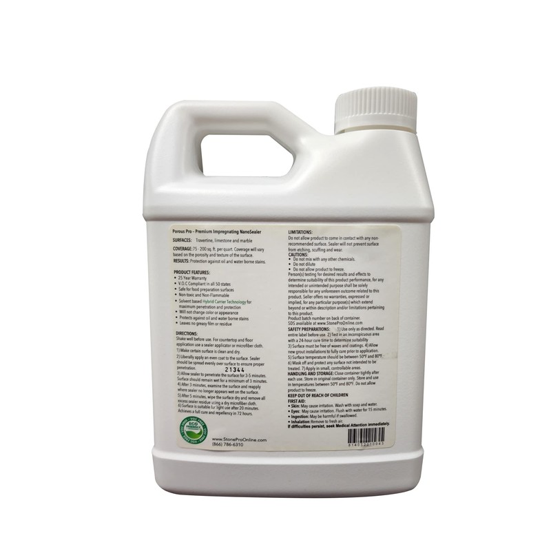 StonePro – Porous Pro Sealer (1 Quart – 32 Fl
