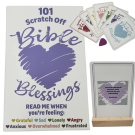 Read Me When Bible Verses Scratcher, Bible Verse Cards, Color Coded Bible Verses Gift, Religious Gifts for Women Christian, Bible Verses for Emotions and Feelings, Christmas Religious Mom Gift