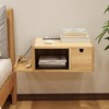 Afuly Floating Nightstand with Charging Station, Modern Night Stand with