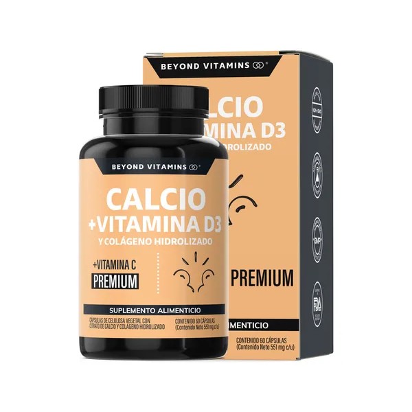 Beyond Vitamins Calcio 1000 + Vitamina D3 – 60 cápsulas