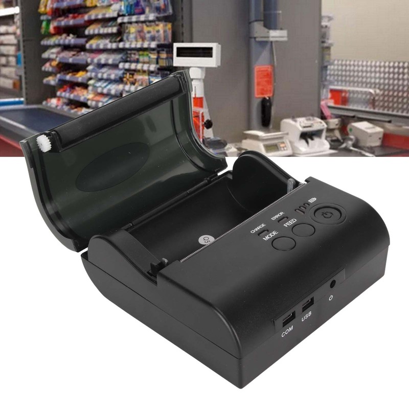 Thermal Printer Bluetooth 203 DPI Accuracy 90mm/s Print Speed Thermal