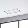 Zion 4" x 10" Flush Mount Stainless Steel White Wall