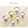 NC 6 Pieces Solid Small Gold Cabinet Knobs Round Mushroom