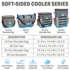 Yachter's Choice Soft Cooler 30 Can Capacity,-Tote Style w/ Shoulder