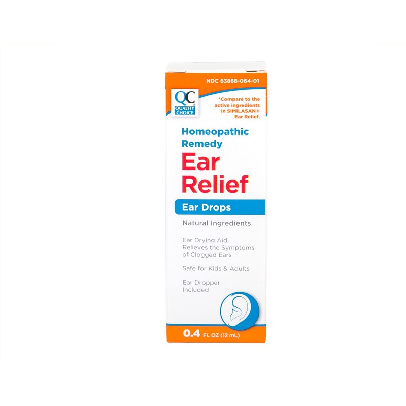 Quality Choice Homeopathic Remedy Earache Ear Relief Drops 0.4 FL