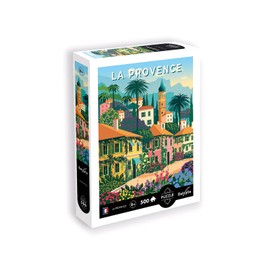 Calypto 3907310 Provence, 500 Piece Puzzle with Soft Touch, Colourful Puzzle Motif with Velvet Surface Including Puzzle Poster, for Adults and Children from 8 Years, Reproduction