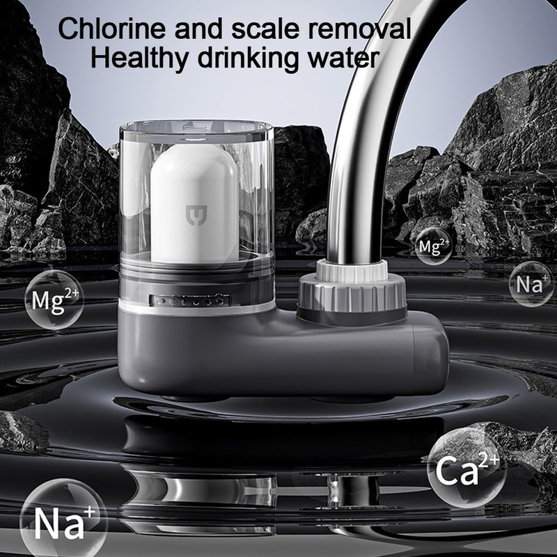 CLSSLVVBN Vertical Faucet Mount Water Filtration System Tap Water Treatment