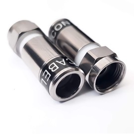 Cabelcon F Male Compression Connectors RG59/6 (3.9) Professional Water Proof Pack of 50