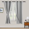 XWZO Opaque Blackout Curtains with Eyelets, 2 Pieces, Curtains with