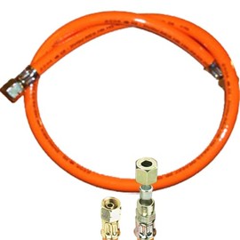 TGO Gasgeräte GmbH Propane Gas Hose with Cutting Ring Screw Connection 1/4 Inch Left x 8 mm (Standard, 150 cm)