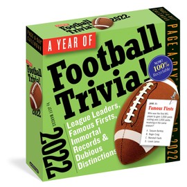 A Year of Football Trivia! Page-A-Day Calendar 2022: All Things Football All Year Long.