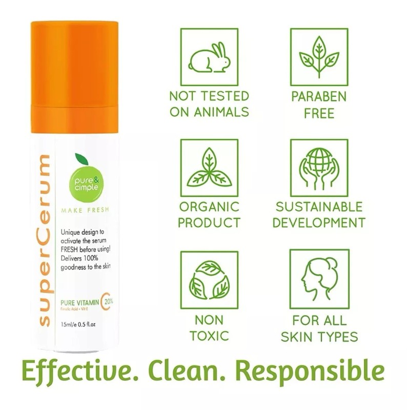 Pure & Cimple Supercerum 20% De Vitamina C Suero Facial