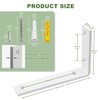 SAYAYO Heavy Duty Bracket White Shelf Bracket Heavy Duty 150