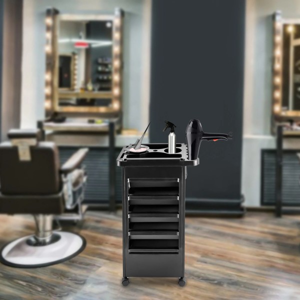 Unbranded Salon Trolley Cart Hair Cart Rolling Organizer Mobile Barber