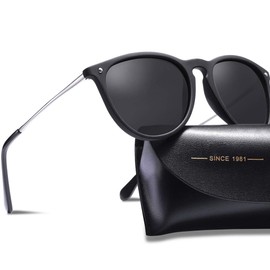 Carfia Vintage Polarized Sunglasses for Women UV400 Protection Classic Designer Style CA5100