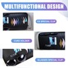 Yumfugu Pack-1 Car CD Holder, Universal Leather Sun Visor Organizer