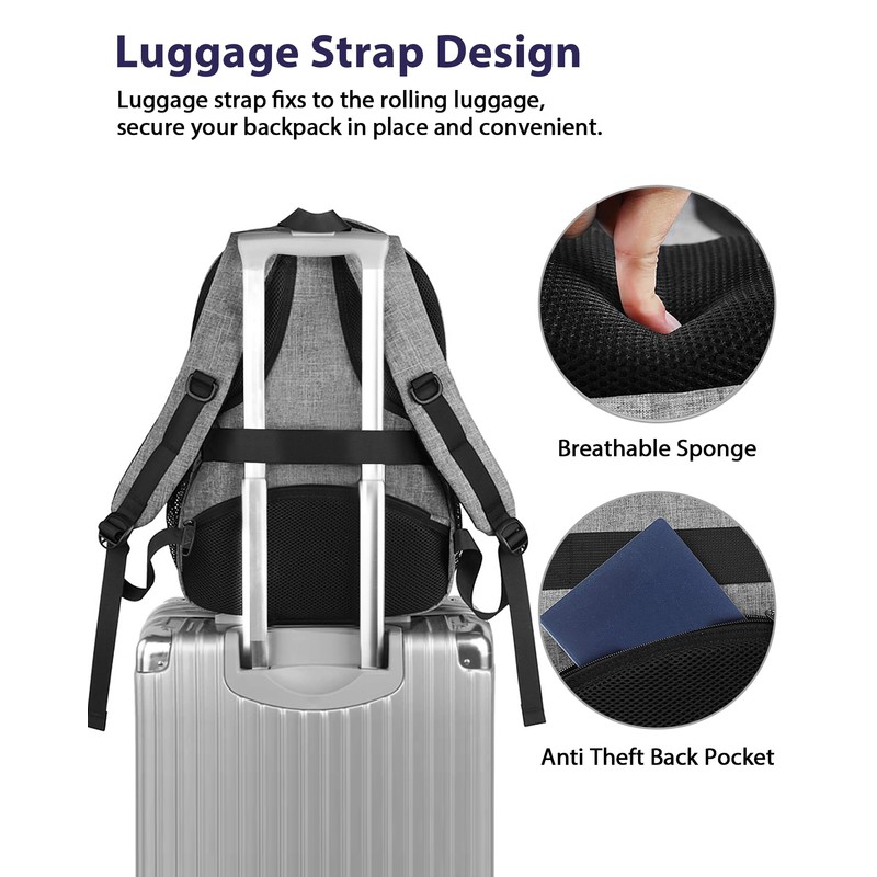 MATEIN Travel Laptop Backpack, 17 Inch Work TSA Approved Carry
