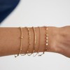 LEXODY Gold Bracelets for Women 14K Gold Herringbone Bracelets Sets