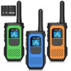 AWANFI Adults Walkie Talkies 3 Pack, Long Range Rechargeable Walkie