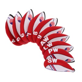 Abaodam 10Pcs Neoprene Golf Club Head Covers Stylish Protection for Golf Irons Easy to Use Portable Accessories for Men Women for Preserving Club Heads and Enhancing Golf