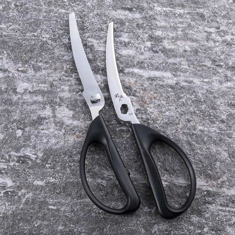 KAI Kitchen Scissors Seki Magoroku Detachable Curved Regular Kitchen Tool