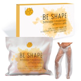 Bende Anticellulite, Drenanti - Trattamento Effetto Caldo Rimodellante e Rassodante - BIOLOGICO certificato - Bendaggi Estetici Professionali Tonificanti per Gambe, Pancia e Fianchi