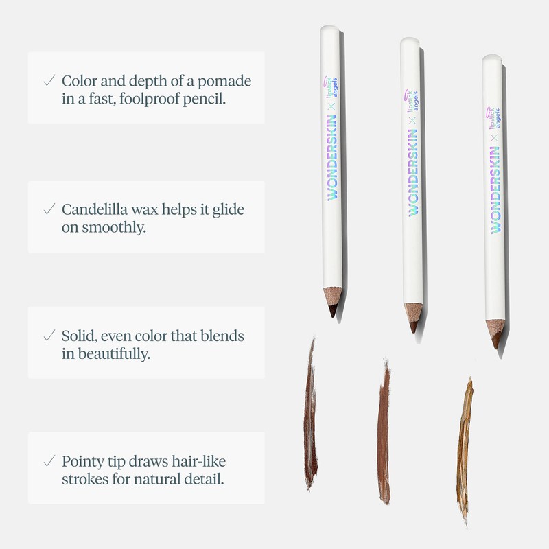 WONDERSKIN Eyebrow Pencil, Revolutionary Eyebrow Pomade for Natural Looking Eyebrows,