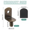 Hunken 30 Pcs Shelf Support Pins, 6 mm L-Shaped Support