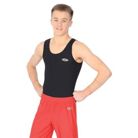 The Zone Z119 Boy's Nylon/Lycra Leotard Black Size 28"