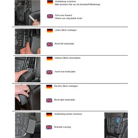 KUDA Telephone Console Opel Astra J Artificial Leather Suitable for 1/2009 Onwards