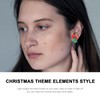 LIFKOME 5pairs Holiday Earrings for Women Cute Christmas Featuring Tree