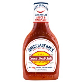 Sweet Baby Ray's, Wing Sauce & Glaze, Sweet Red Chili, 16oz Bottle (Pack of 3)