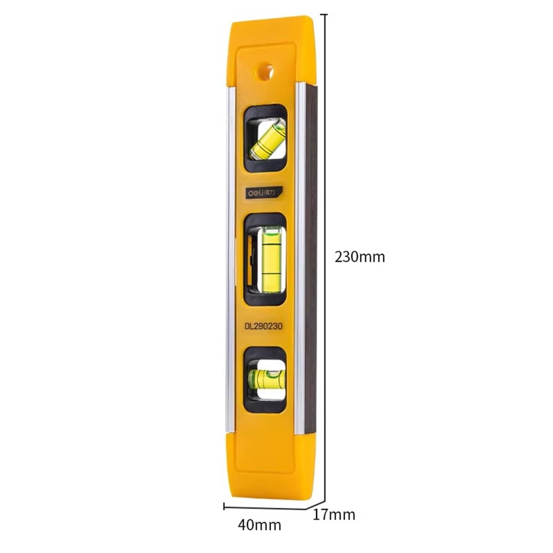 AYMBH Magnetic Spirit Level 230mm/9-Inch – Heavy-Duty Torpedo Level with