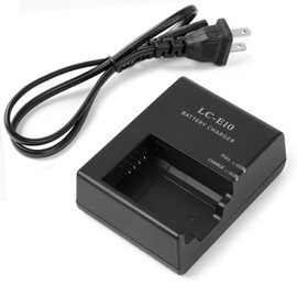YUEFANSEN LC-E10 LC-E10C Charger for LP-E10 Camera Battery Compatible with Canon EOS Rebel T3 T5 T6 T7 T100 Kiss X50 X70 X80 X90 1100D 1200D 1300D 1500D 4000D Digital Cameras