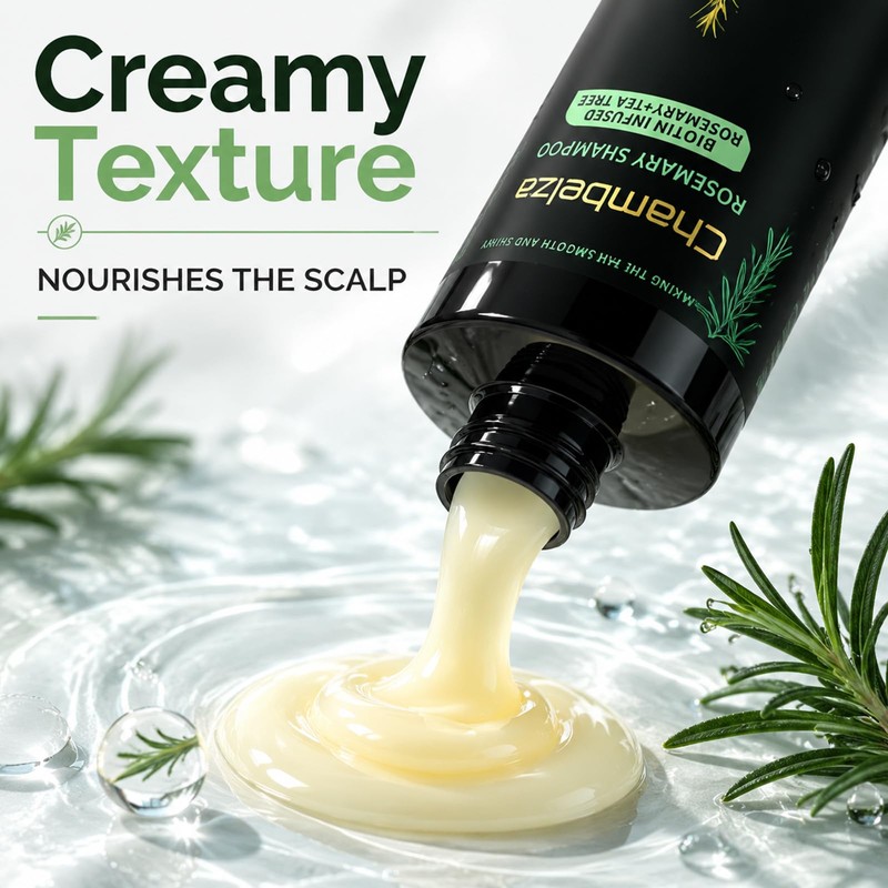 Rosemary Biotin Shampoo for Thinning Hair For Men & Women