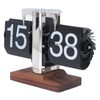 Flip Desk Clock, 24 Hours Mechanical Flip Clock, Retro Vintage