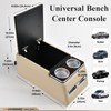 Coverado Car Center Console, Universal Rear Bench Seat Consoles, Truck