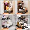 ADBIU Under Sink Organizer(10 Seconds Installation), 1 Pack 2 Tier
