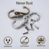 DAJMAIEZ 10 Pcs Coat Hooks, Single Prong Robe Hooks, Wall