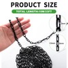 33 ft 1/12" Metal Hanging Chains Fixture Chain Decorative Chain