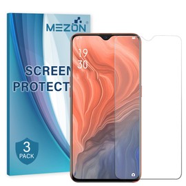 MEZON [3 Pack] Ultra Clear Screen Protector Film for OPPO A91 – Case Friendly, Shock Absorption (OPPO A91 Clear)