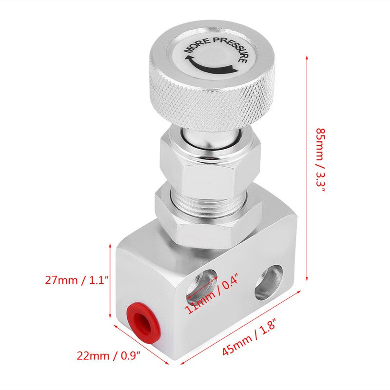 Screw type Aluminum Brake Proportion Valve Adjustable Prop Brake Bias