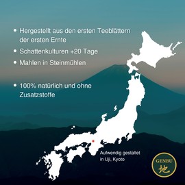 GENBU MATCHA Matcha Tea Ceremonial Premium 100 g Matcha Tea for 3 Months Pure Green Tea Powder 100% Natural Highest Quality Matcha Tea Japanese Matcha Latte