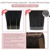 Silk-co Double Stitched Tape Extensions Real Hair Pack of 20,
