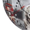 Wall Clock Antique Non Ticking Round Wall Clock Wooden Arabic