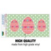 GRAPHICS & MORE Cute Easter Egg Pink with Hearts Automotive