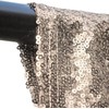 WISPET Champagne Sequin Backdrop Curtains 1 Panel 8FTx8FT Glitter Champagne